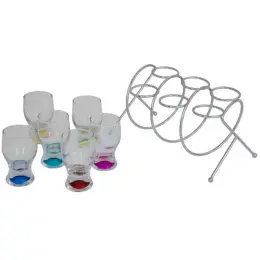 Spiral Stand & Shot Glasses Glasses & Stand